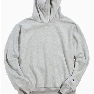 Mens Champion Heavyweight Fleece Hoodie Size Small Grey